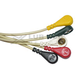 5 Lead ECG Cable Compatible with Datex S5 10 pin Snap type - LubdubBazaar