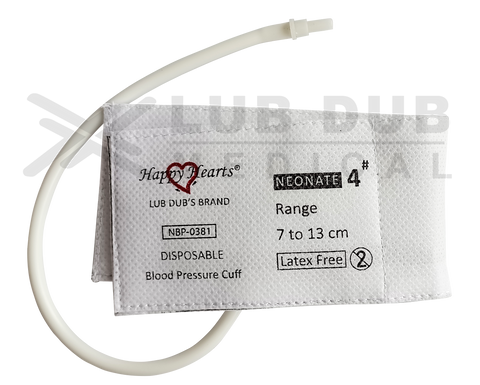 Disposable BP Cuff Neonatal Single Tube size 4
