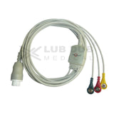 3 Lead ECG Cable Compatible with HP 