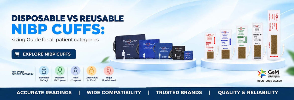 Disposable vs Reusable NIBP Cuffs: Sizing Guide for All Patient Categories
