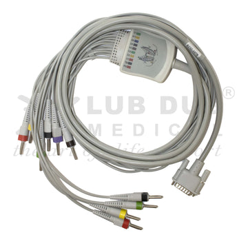 Diagnostic ECG cable 10 lead Philips TC20 banana connector
