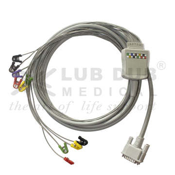 10 lead ECG patient cable mini pinch connectors