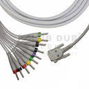 Hospital ECG cable compatible with GE 15 pin machine connector
