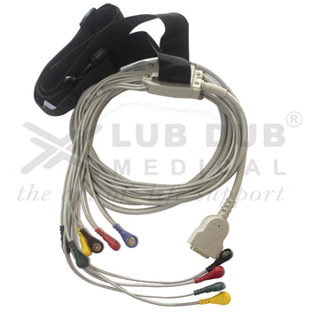 10 lead ECG patient cable snap connectors GE