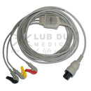 Mindray compatible 3 lead ECG cable 6 pin connector