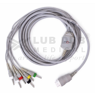 ECG cable with banana connectors HP 12 pin