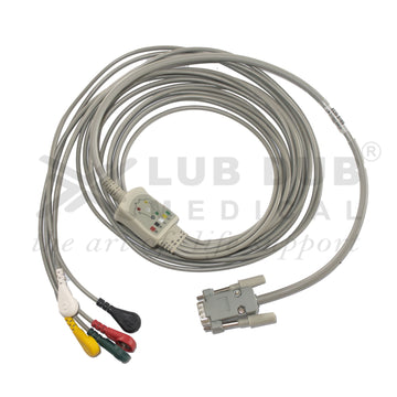 ECG cable with snap connectors 9 pin Holter