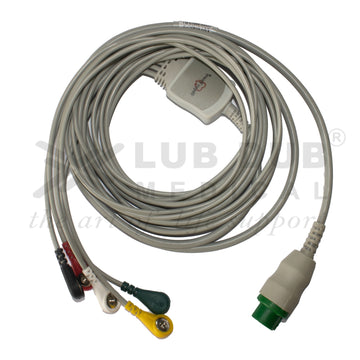 ECG cable with snap connectors 12 pin Truscope