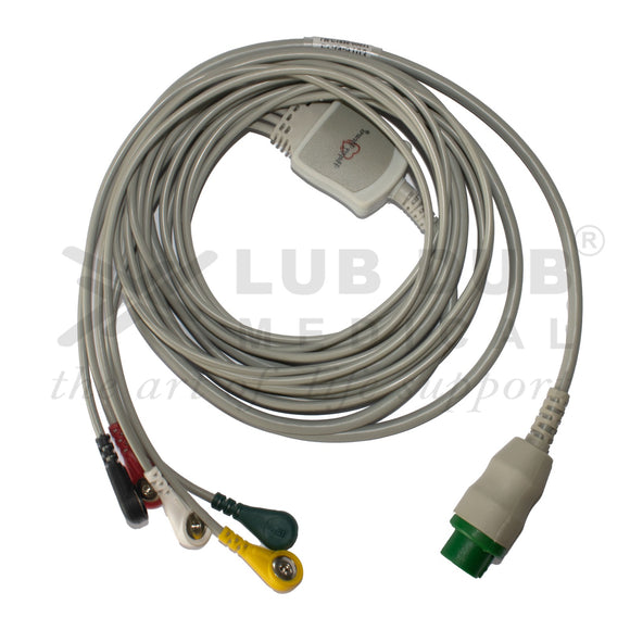 ECG cable with snap connectors 12 pin Truscope