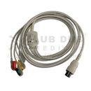 ECG cable with clip connectors Spacelabs 6 pin