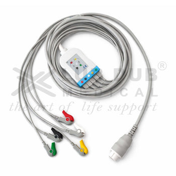 ECG trunk cable with lead clip interface HP 12 pin