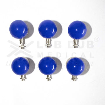 Reusable Adult ECG Bulb Electrode Blue