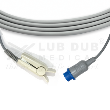 3 meter SpO2 adult clip probe compatible with Mindray BeneView patient monitor