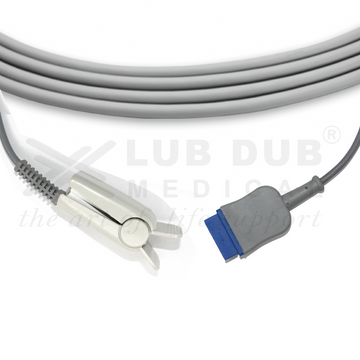 3 meter SpO2 adult clip probe compatible with GE Dash Masimo monitor