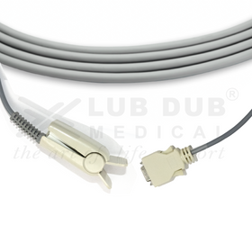 3 meter SpO2 adult clip probe compatible with Masimo 14 pin connector device