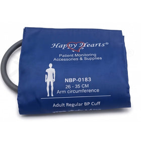 Reusable NIBP Cuff Happy Hearts Adult Single Tube 26–35 cm Royal Blue