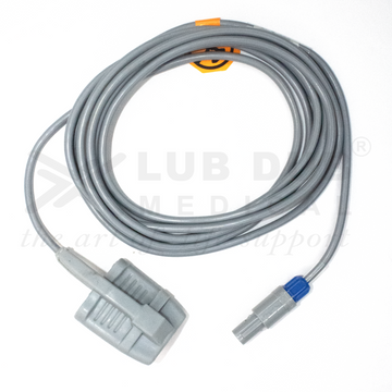 SpO2 Adult 3 Mtr Probe Compatible with Welcare 6 Pin S/n Digital Rubber  Type