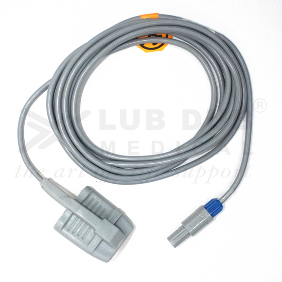 SpO2 Adult 3 Mtr Probe Compatible with Welcare 6 Pin S/n Digital Rubber  Type