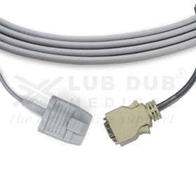 SpO2 Adult 3 Mtr Probe Compatible with Nellcor Os 3m Connector Rubber Type - 0