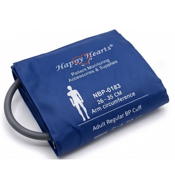 Reusable NIBP Cuff Happy Hearts Adult Single Tube 26–35 cm Royal Blue - 0
