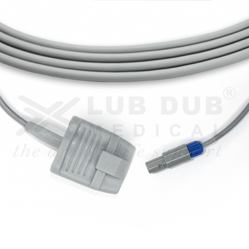 SpO2 Adult 3 Mtr Probe Compatible with BPL Excello 7 Pin S/n Rubber type - 0