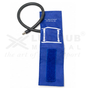Reusable NIBP Cuff Happy Hearts Neonatal Single Tube Royal Blue 6-11cm LDM - 0