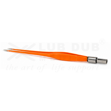 Non Stick Bipolar Forceps Straight 20Cm 1 mm Orange Ger - 0