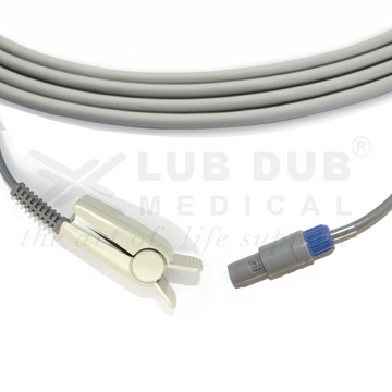 SpO2 Adult 3 Mtr Probe Compatible with Hawk 6 Pin D/n Clip Type - 0