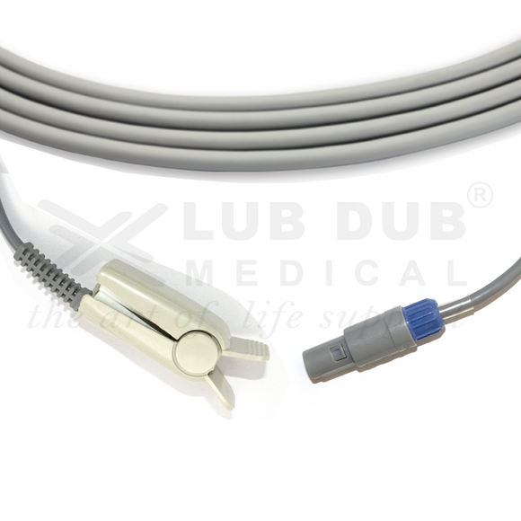 SpO2 Adult 3 Mtr Probe Compatible with Hawk 6 Pin D/n Clip Type