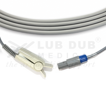 SpO2 Adult 3 Mtr Probe Compatible with Nihon Kohden Clip Type - 0