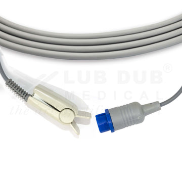 SpO2 Adult 3 Mtr Probe Compatible with Comen Meditech England Clip Type - 0
