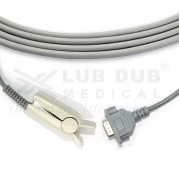 SpO2 Adult 3 Mtr Probe Compatible with Nellcor Os DB9 M Clip type - 0