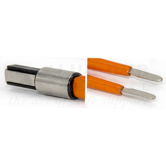 Non Stick Bipolar Forceps Straight 15Cm Orange - 1 mm Ger