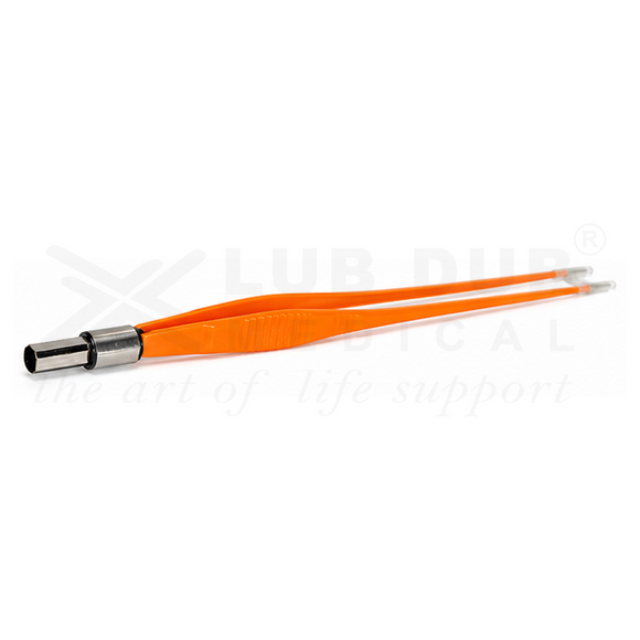 Non Stick Bipolar Forceps Straight 20Cm 1 mm Orange Ger