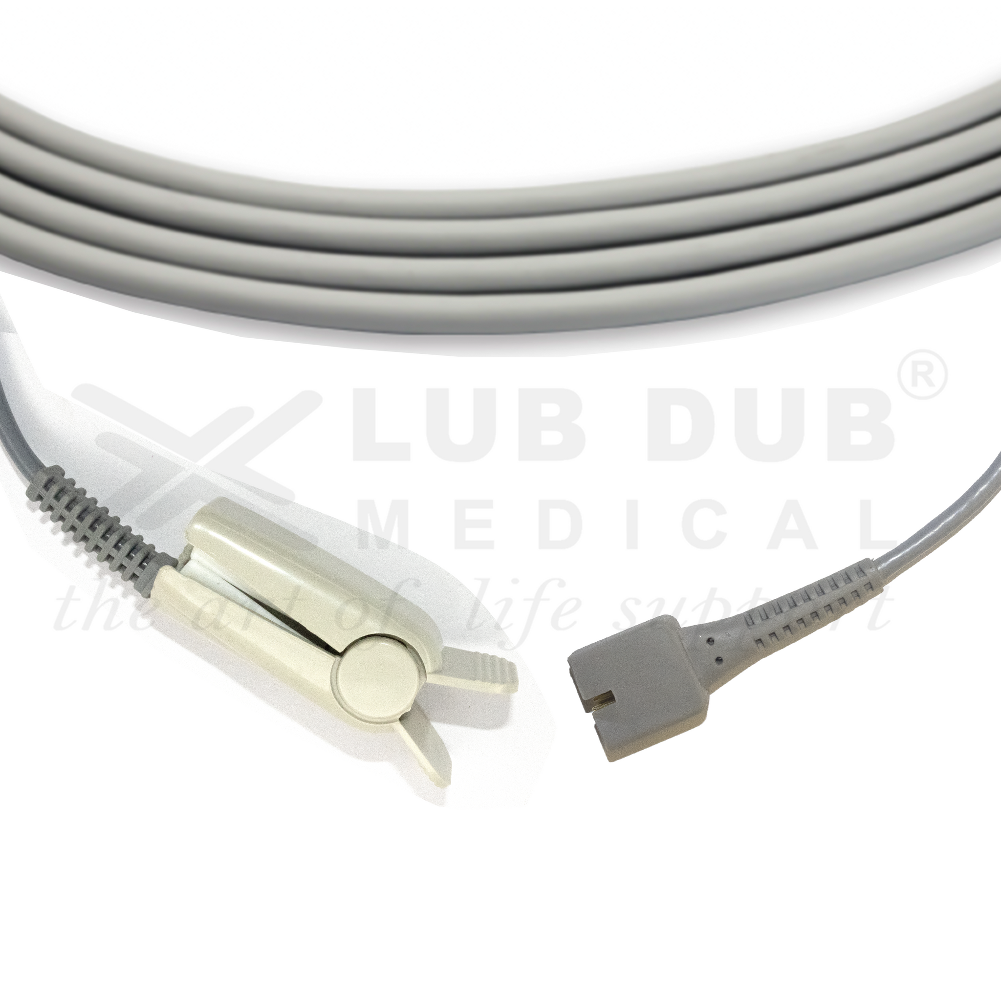 Ctg Machine Spo2 Probe SpO2 Adult 3 Mtr Probe Compatible with BLT DB9 Clip Type | LubdubBazaar