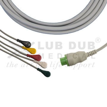 5 lead ECG patient cable Datex compatible