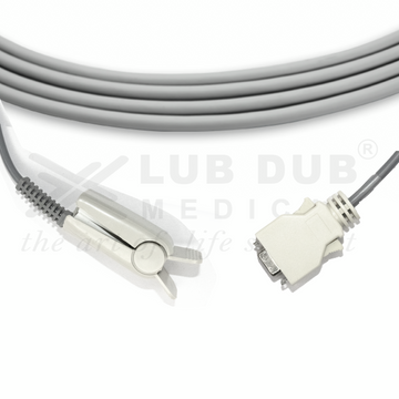 Adult SpO2 clip sensor 3 meter cable for Dolphin pulse oximeter device
