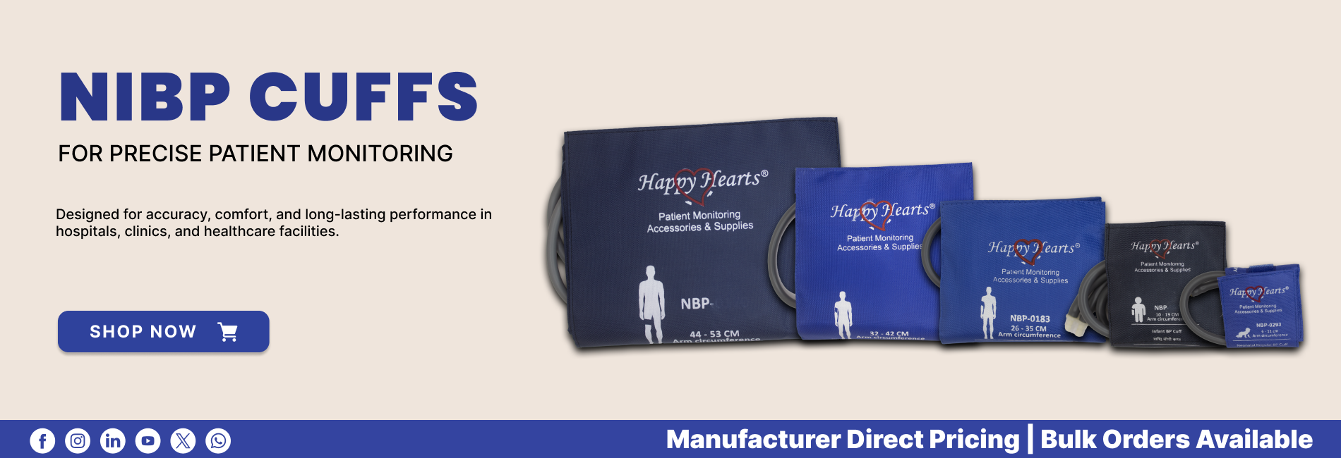 Ecg cables spo2 sensors nibp cuffs ibp cables patient monitor accessories compatible with leading brands