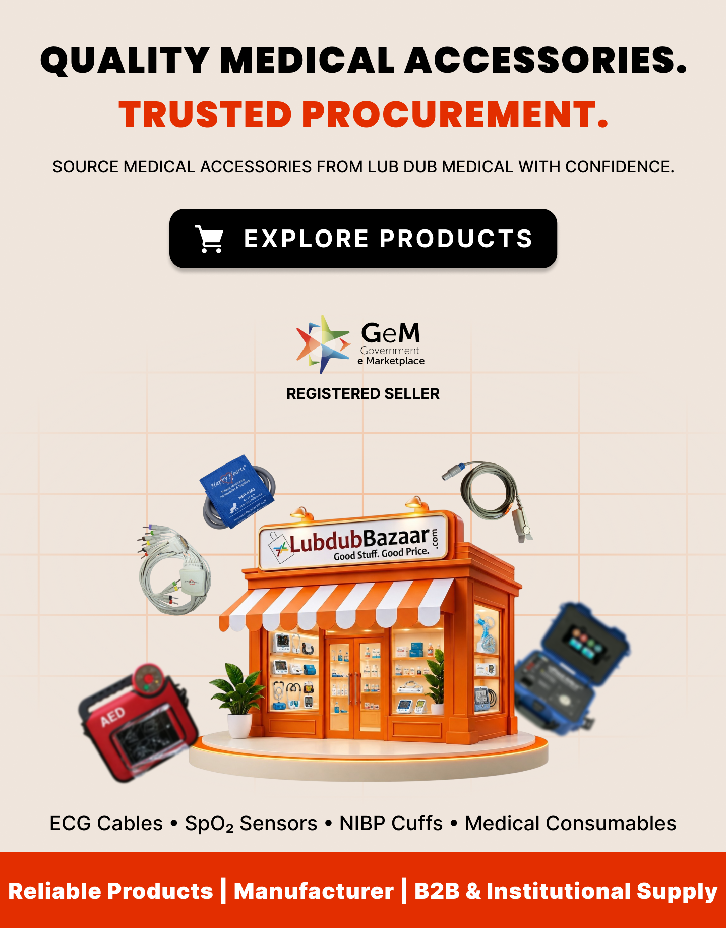 Ecg cables spo2 sensors nibp cuffs ibp cables patient monitor accessories compatible with leading brands