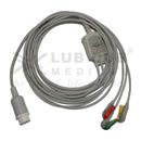 HP compatible 3 lead ECG cable 12 pin connector