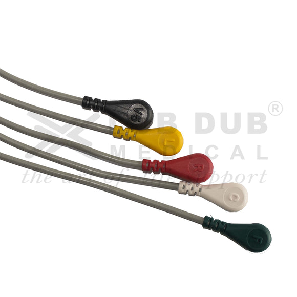 Medical ECG cable snap type Nasan monitor