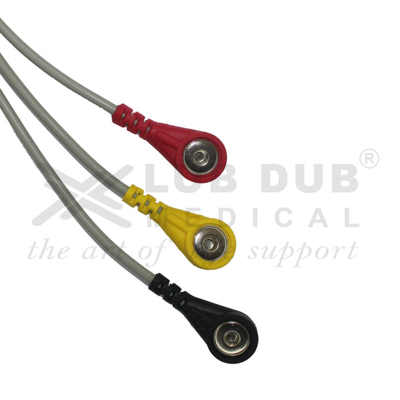 Medical ECG cable snap button type Biosys monitor