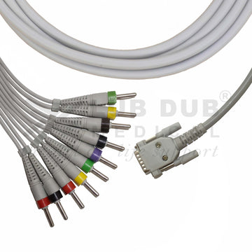 Diagnostic ECG cable Magic R 15 pin patient lead wires