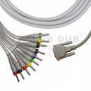 Aspen ECG cable with banana electrode connectors