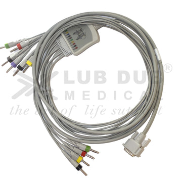 Replacement ECG patient cable for Edan ECG machine