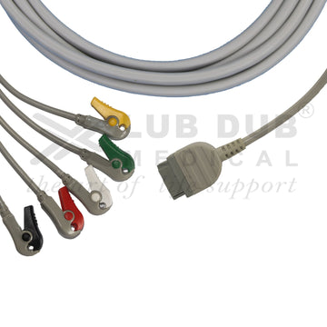 5 lead ECG patient cable GE compatible
