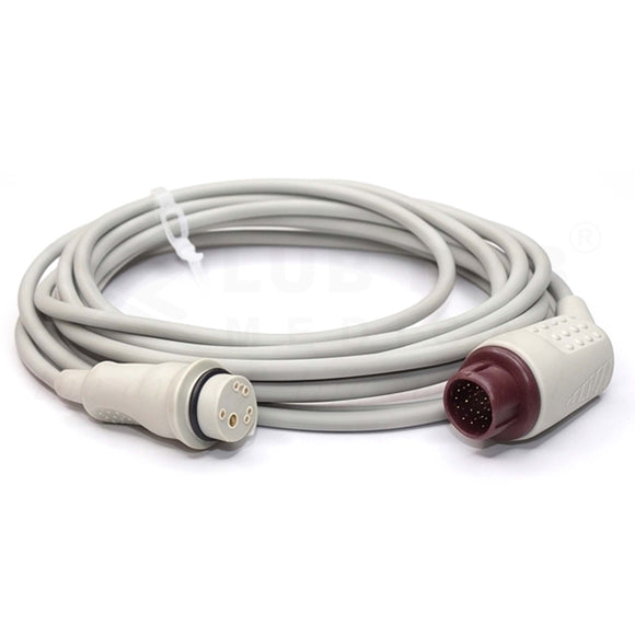 Buy IBP Transducer Cable BD compatible with HP 12 Pin. Invasive Blood Pressure Cable for patient monitors. Fast shipping across India.