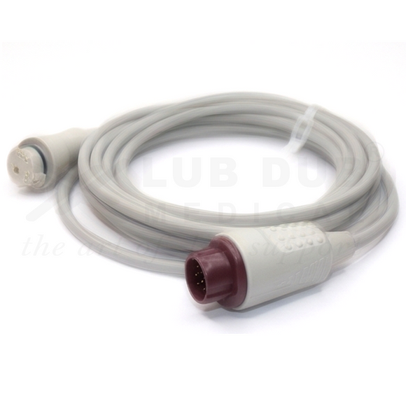 Buy IBP Transducer Cable BD compatible with HP 12 Pin. Invasive Blood Pressure Cable for patient monitors. Fast shipping across India.