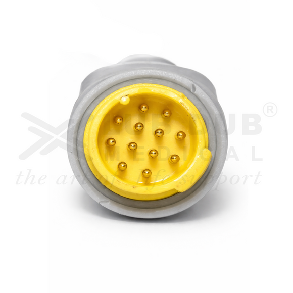 Adult SpO2 clip sensor 3 meter cable for L&T Planet 50 12 pin patient monitor