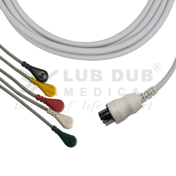 5 lead ECG patient cable L&T compatible